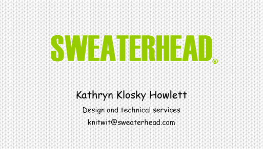 Sweaterhead design and technical services